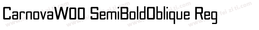 CarnovaW00 SemiBoldOblique Regular字体转换